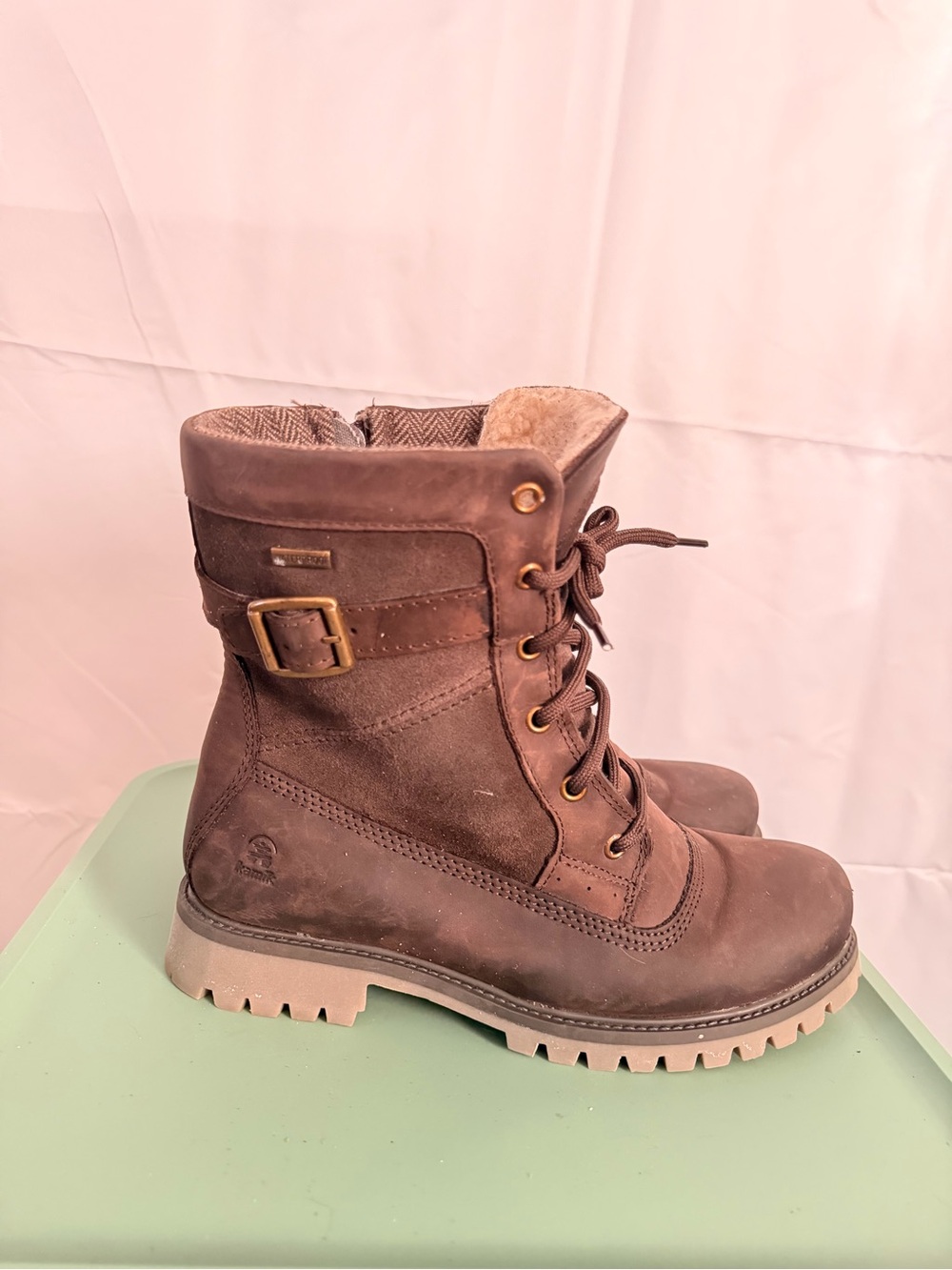 Women’s Kamik Rogue Mid Insulated Fleece Waterproof Leather Winter Snow Boots
